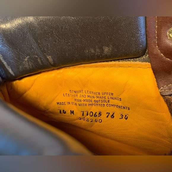 Timberland Brown Leather Boots Sz 14M - Picture 7 of 16